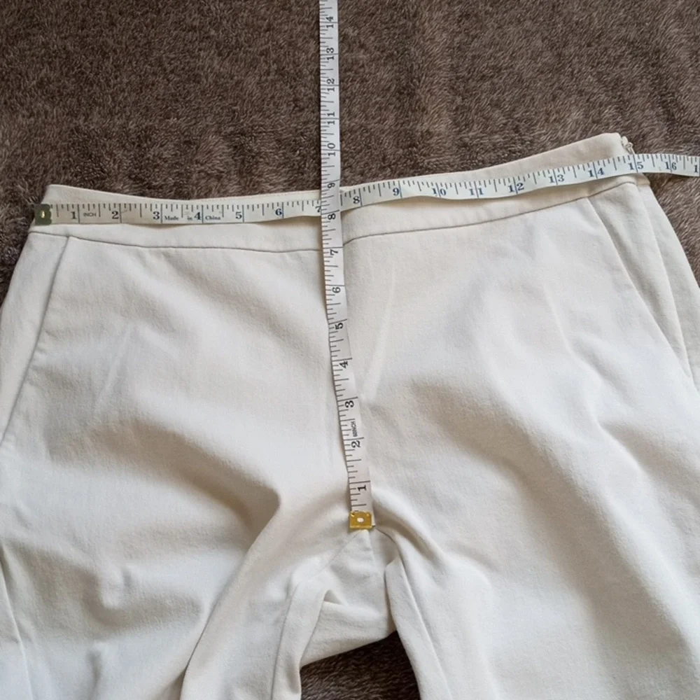 Eileen Fisher Bistretch Twill slim fit pants in Bone - Picture 6 of 10